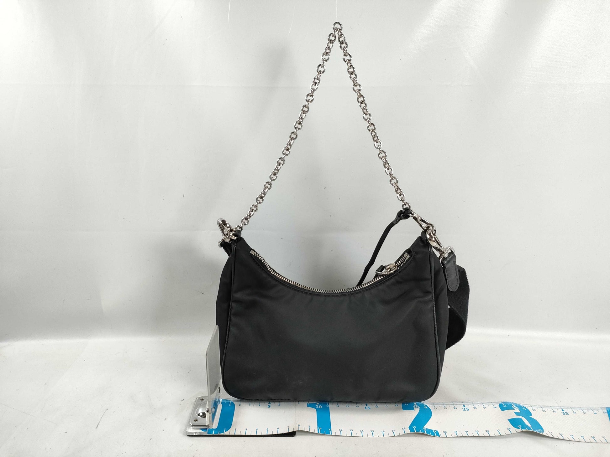 PRADA Re-Nylon 2005 Triangle Logo Plate 2-Way Nylon Shoulder Bag 1BH204