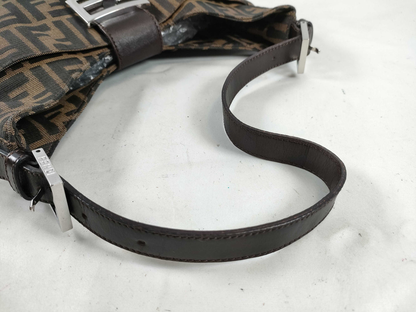 FENDI Zucca Mamma Bucket One-Shoulder Bag, Brown, 26569, Shoulder Bag