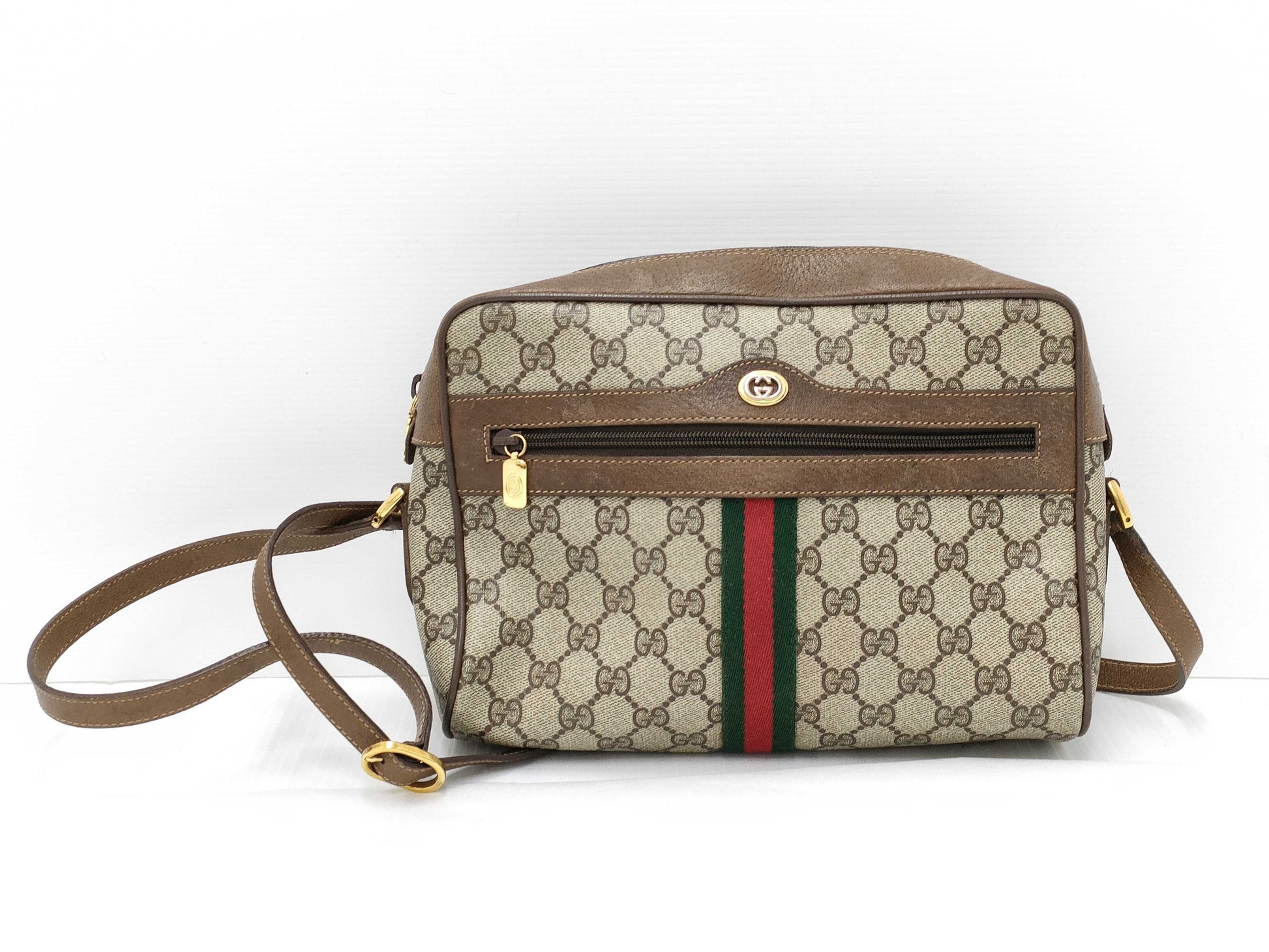 GUCCI GG GUCCI Gucci Shoulder Bag Old Gucci Sherry Line GG Supreme Shoulder Bag