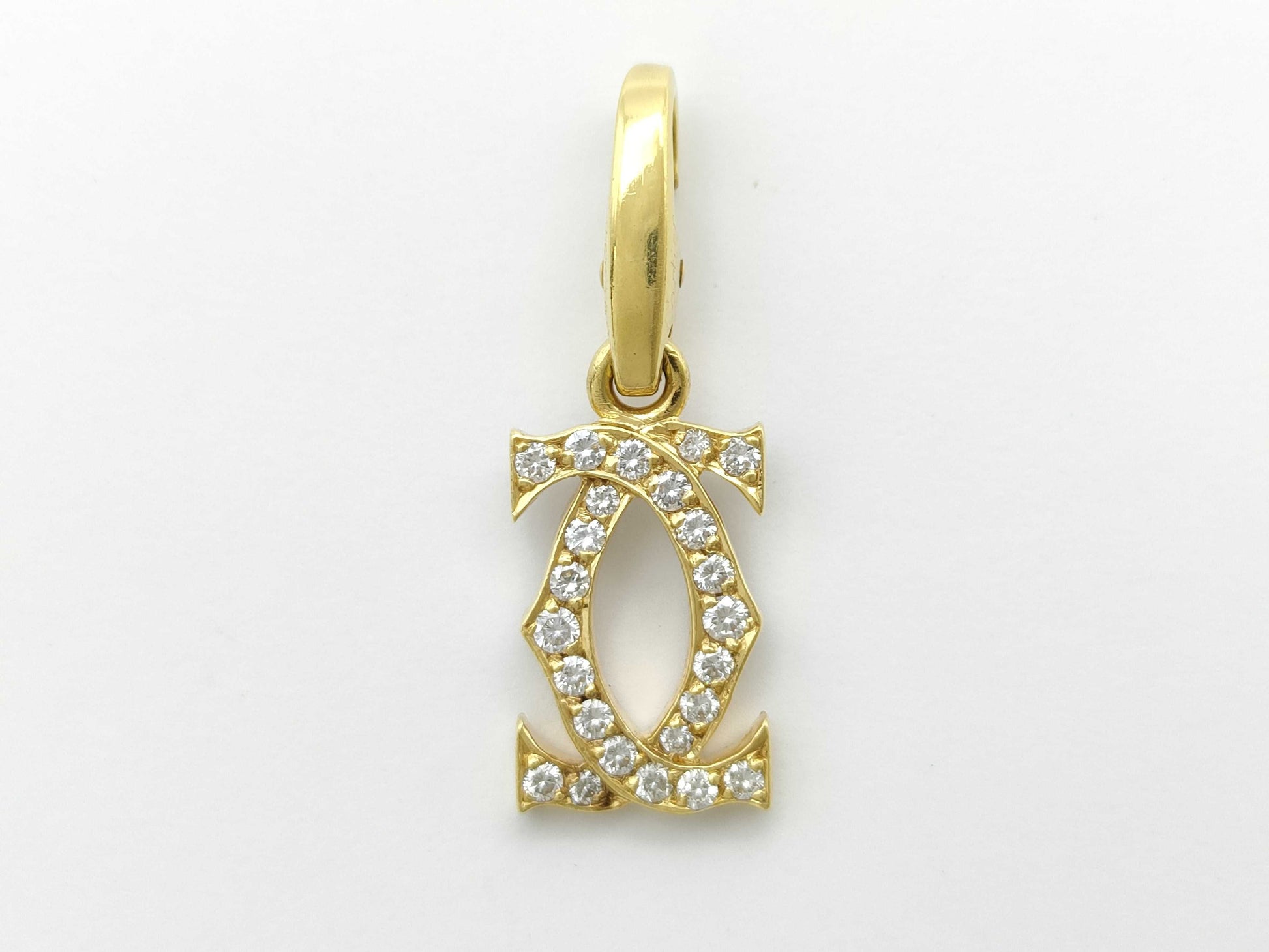 Cartier 2C Diamond 750 2.1g Pendant Top 