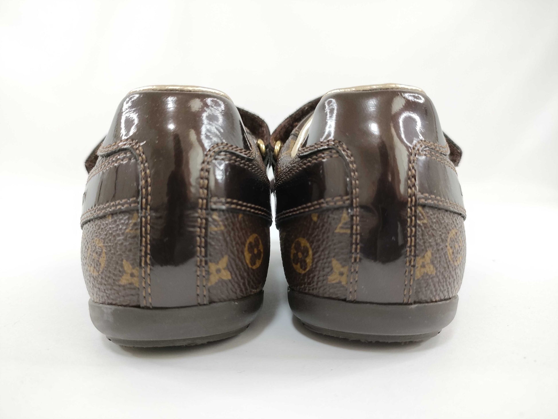 LOUIS VUITTON Monogram Children's Shoes Monogram GO1019 Size 28 Sneakers