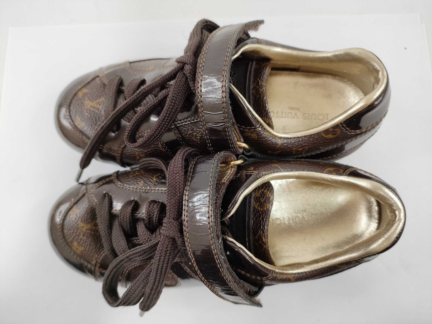 LOUIS VUITTON Monogram Children's Shoes Monogram GO1019 Size 28 Sneakers