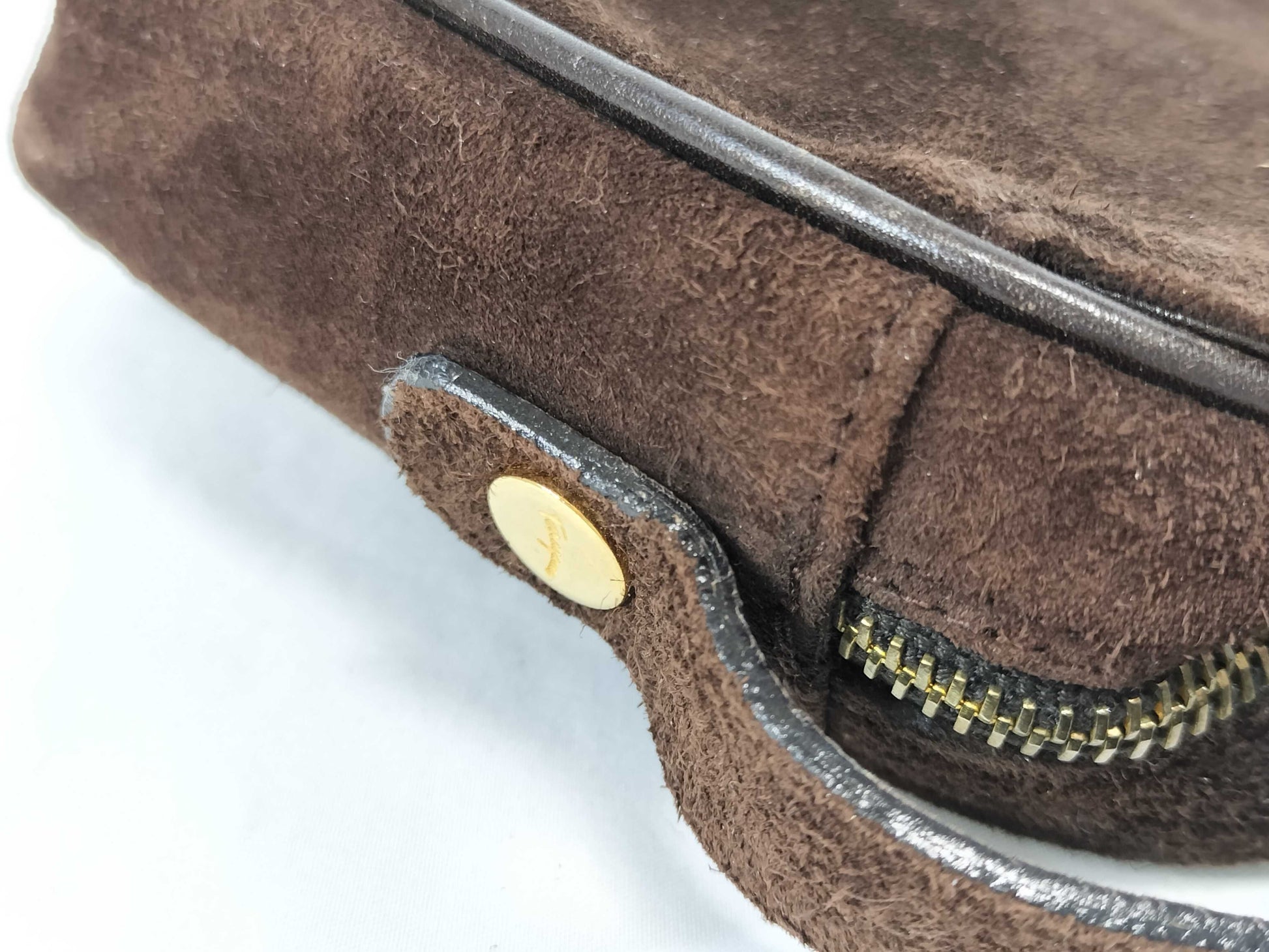 Salvatore Ferragamo suede shoulder bag