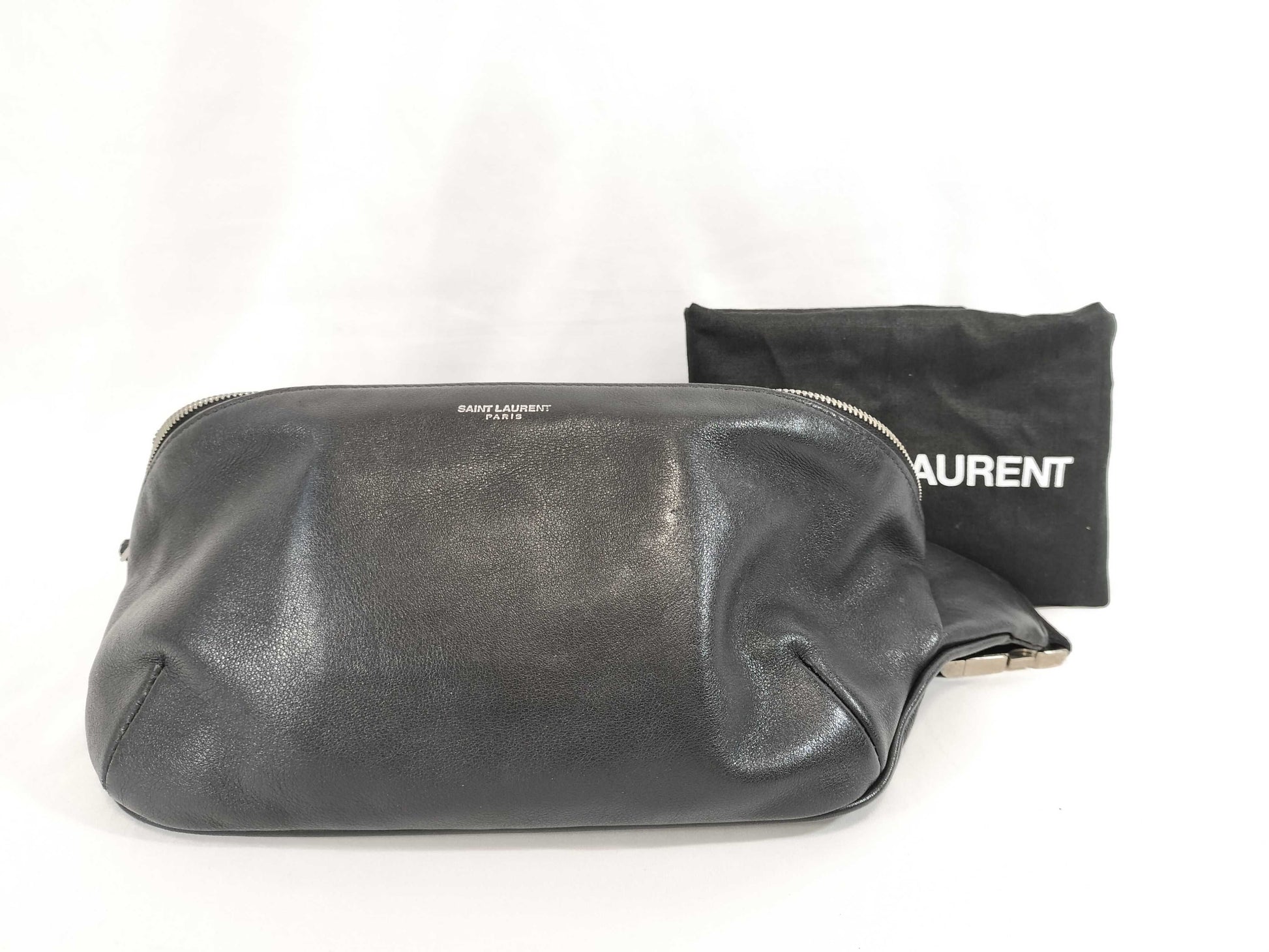 Yves Saint Laurent Leather Waist Pouch Waist Bag