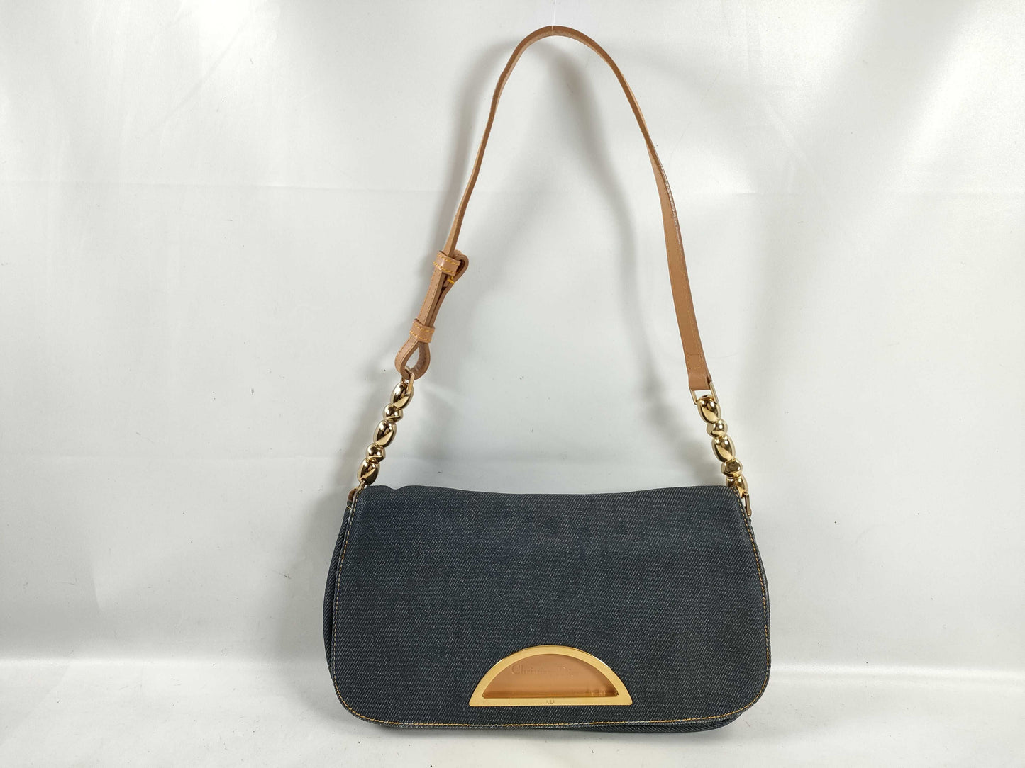 Dior Marispearl Denim Shoulder Bag