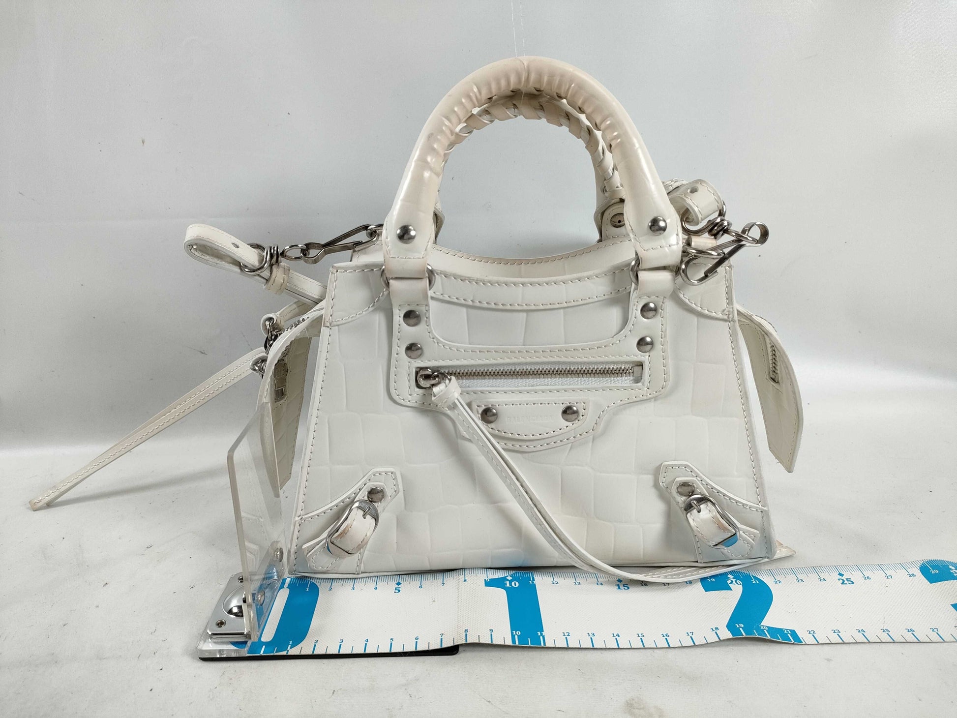 BALENCIAGA Embossed 2-way City Handbag