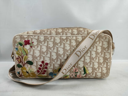 Dior Trotter Floral Print Shoulder Bag