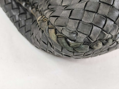 BOTTEGA VENETA Intrecciato Bottega Veneta Hobo Black Shoulder Bag