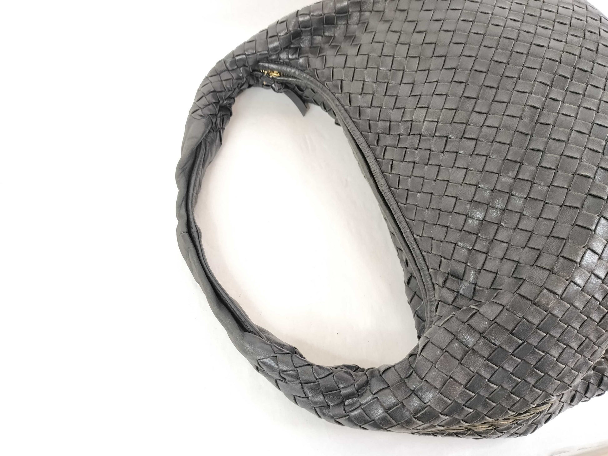 BOTTEGA VENETA Intrecciato Bottega Veneta Hobo Black Shoulder Bag