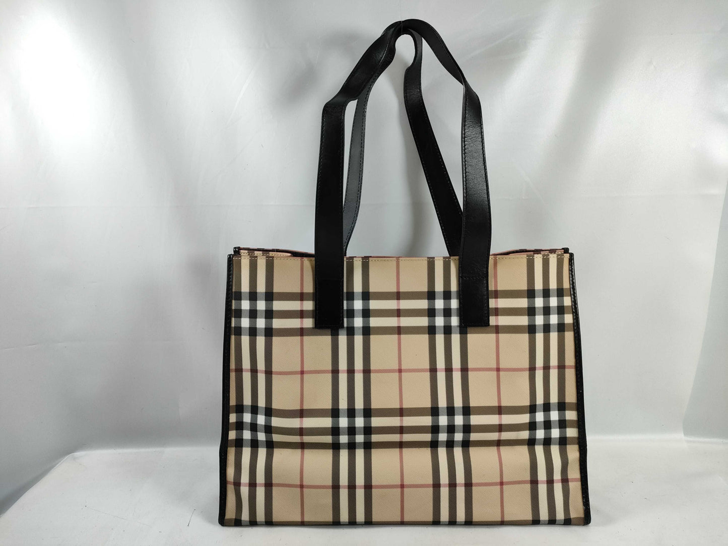 BURBERRY Nova Check Tote Bag