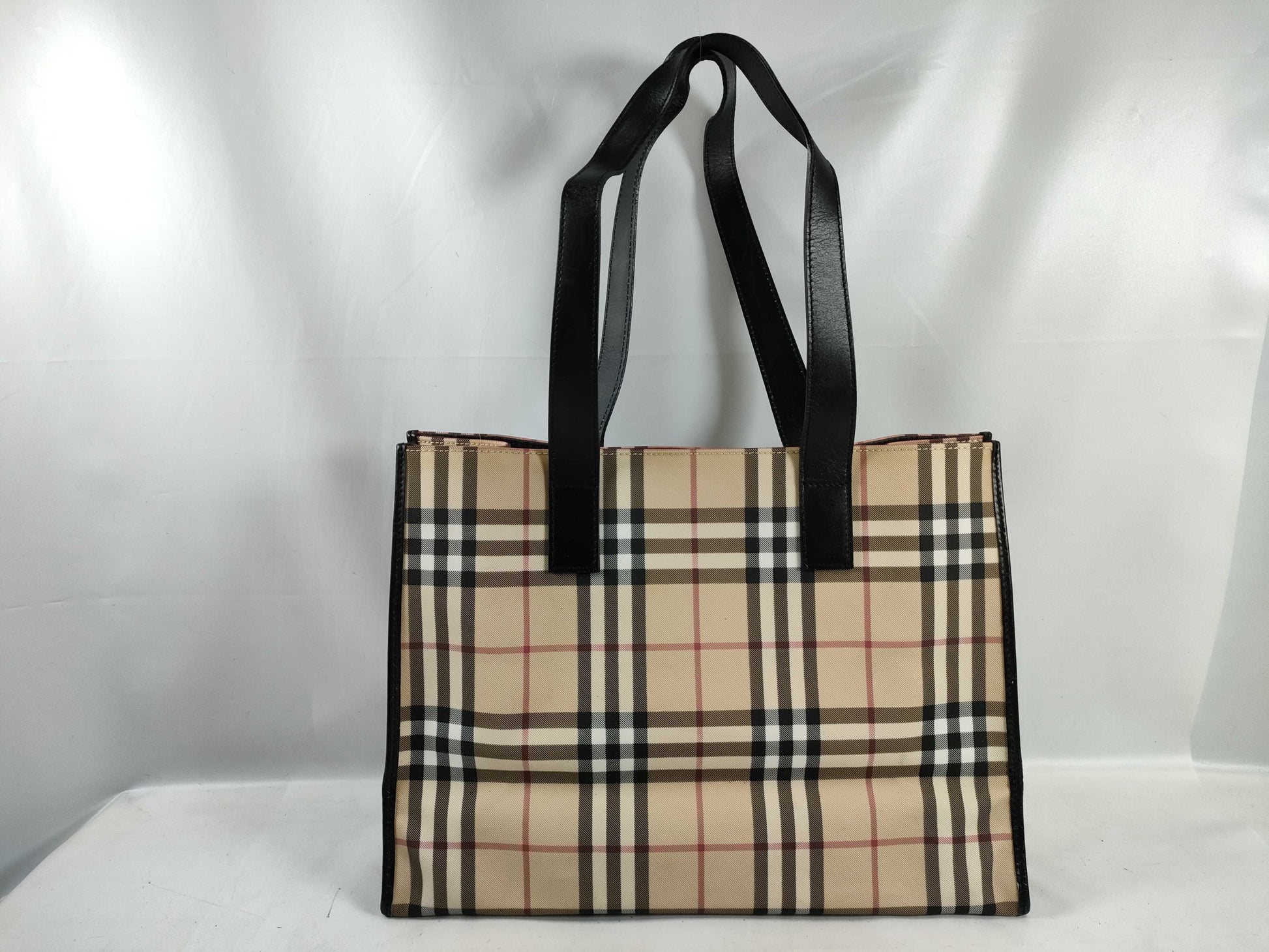 BURBERRY Nova Check Tote Bag