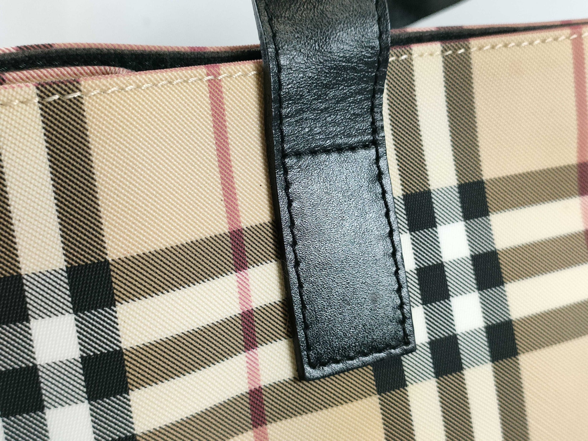 BURBERRY Nova Check Tote Bag