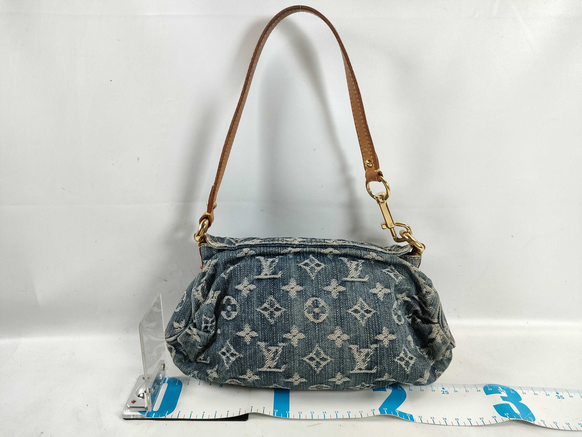 LOUIS VUITTON Monogram Denim Louis Vuitton Mini Pretty M95020 Denim Shoulder Bag