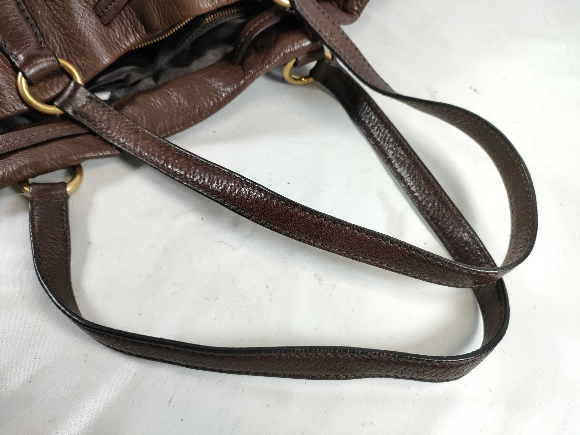 Miu Miu Studded Leather Tote Bag