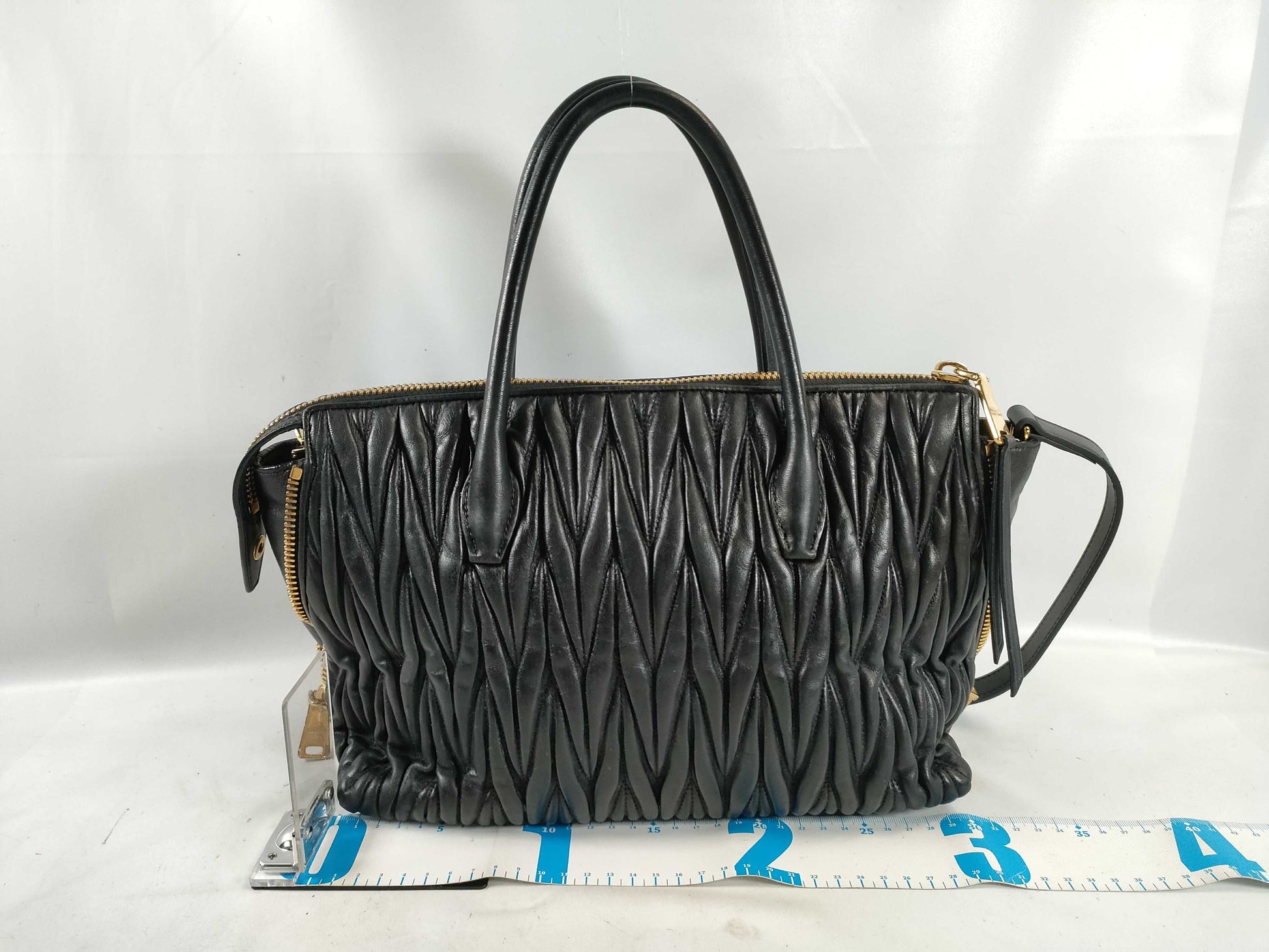 Miu Miu Matelasse Leather 2-Way Handbag