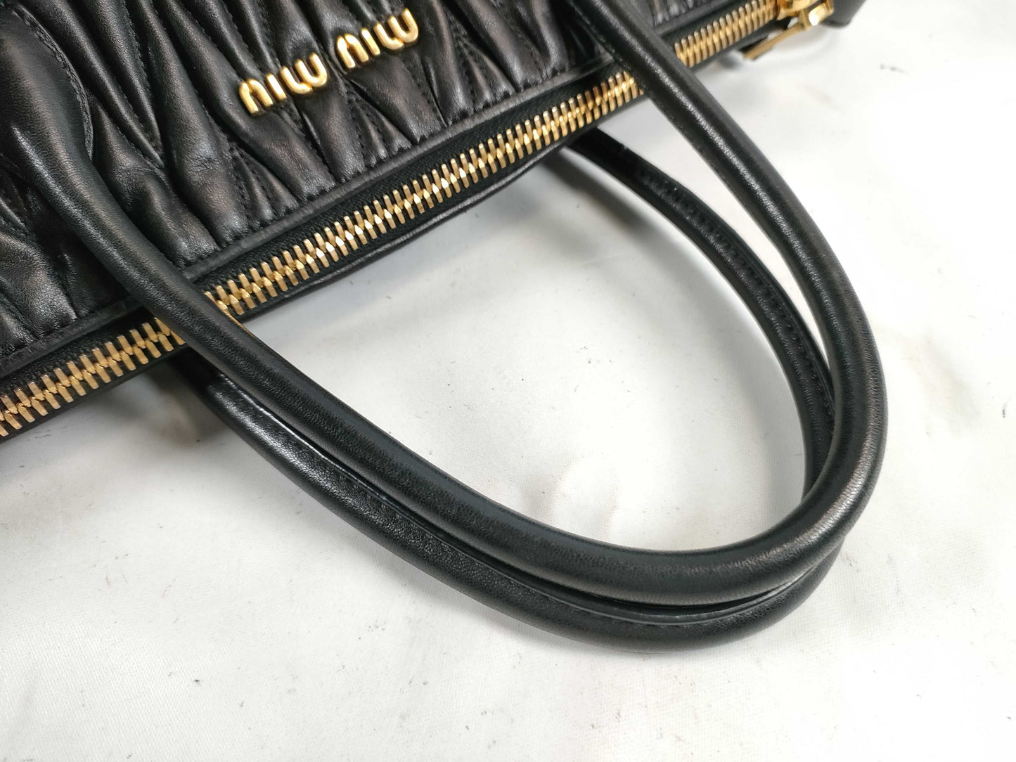 Miu Miu Matelasse Leather 2-Way Handbag