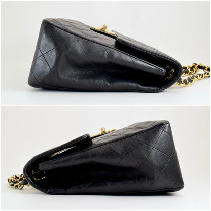 CHANEL Matelasse Chain Shoulder Bag, Large Matelasse, Black