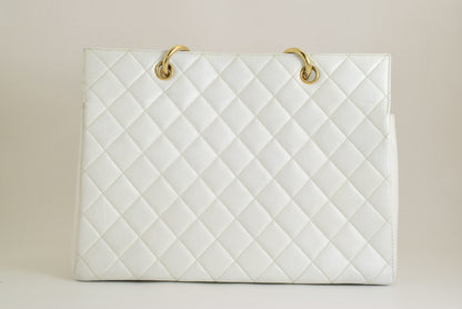 CHANEL Caviar Skin Matelasse GST Tote Caviar Skin Shoulder Bag Tote Bag