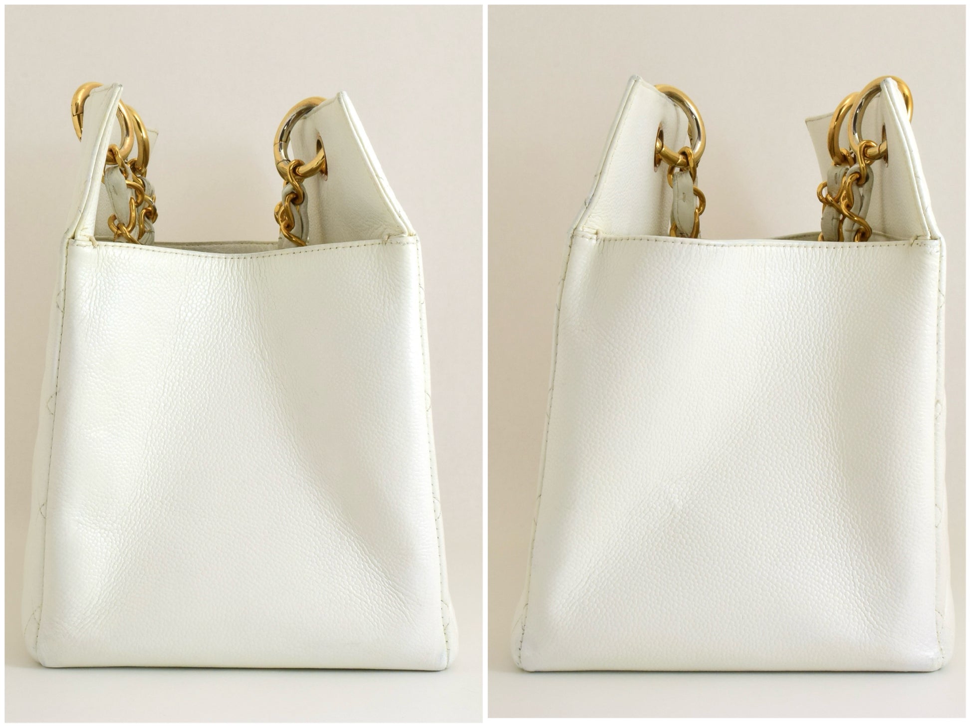 CHANEL Caviar Skin Matelasse GST Tote Caviar Skin Shoulder Bag Tote Bag