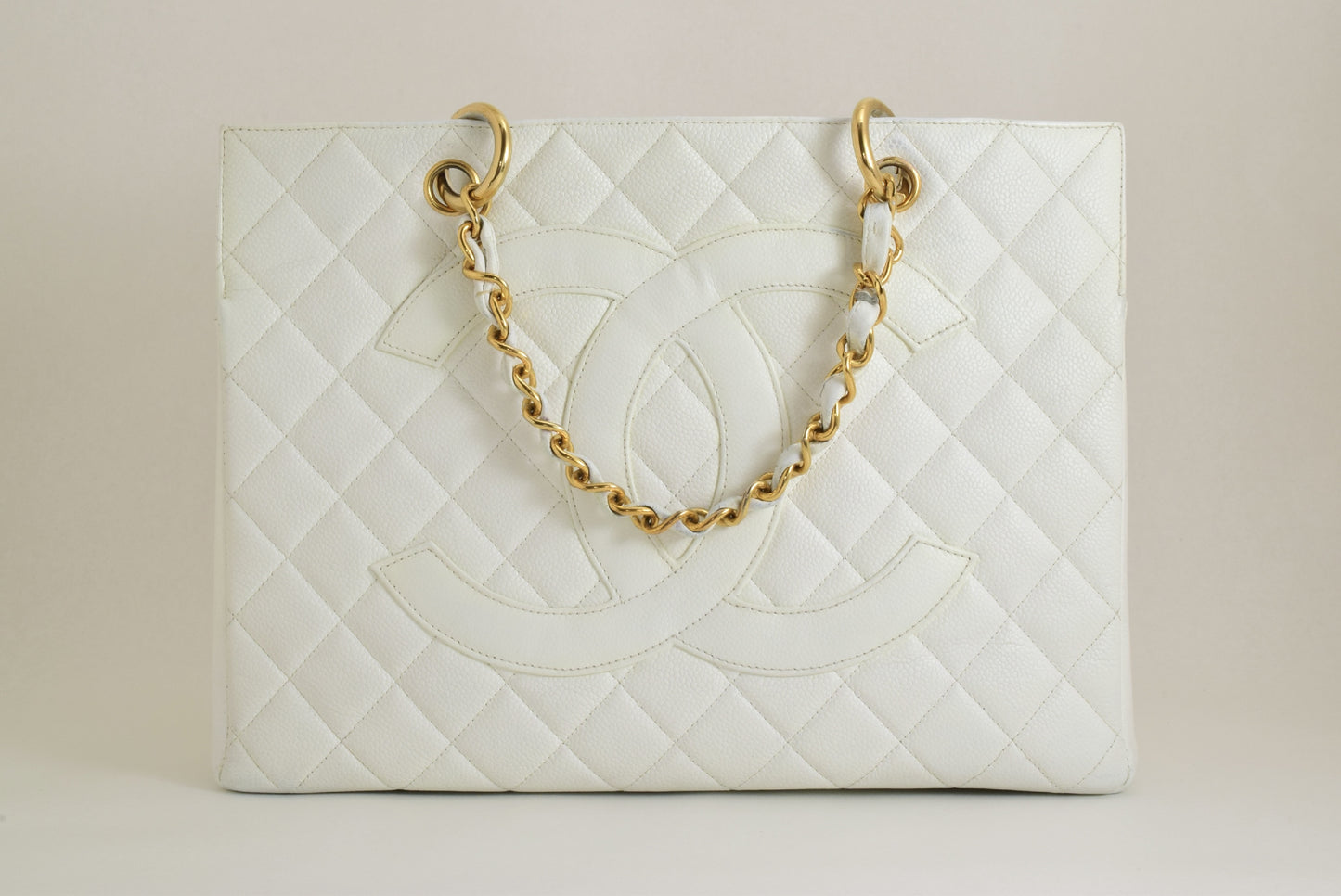 CHANEL Caviar Skin Matelasse GST Tote Caviar Skin Shoulder Bag Tote Bag