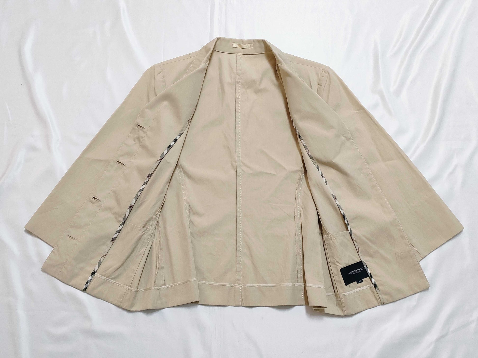 BURBERRY LONDON Nova Check Jacket Size 38