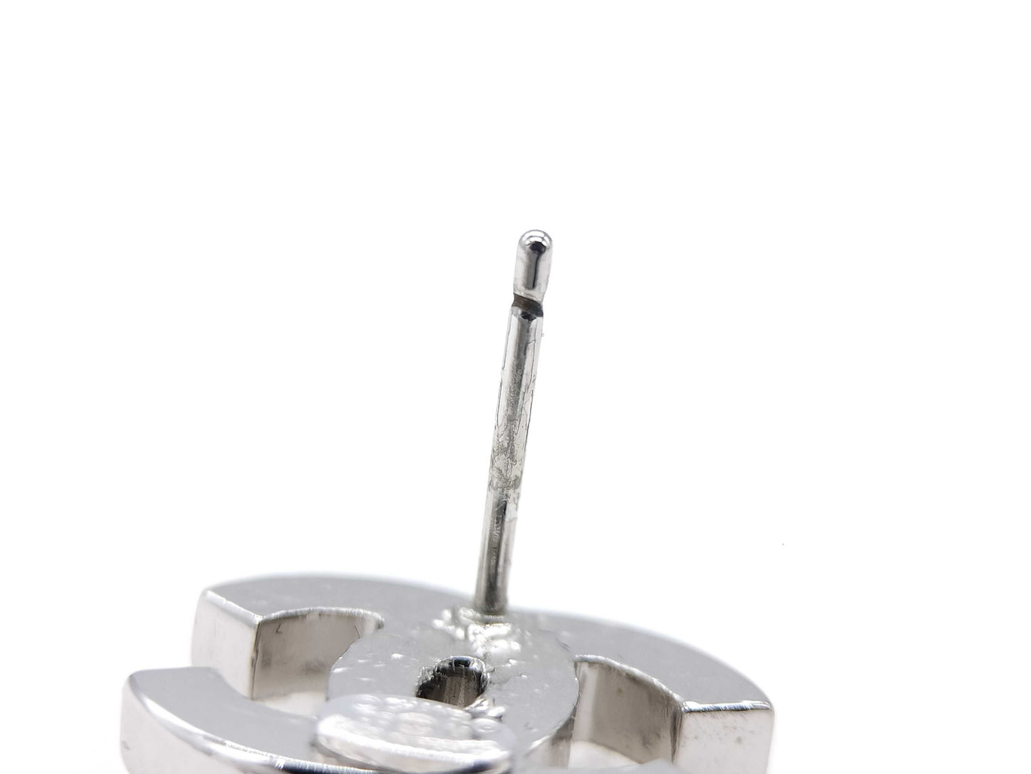 CHANEL Coco Mark CHANEL Coco Mark Rhinestone Earrings 05V One side broken