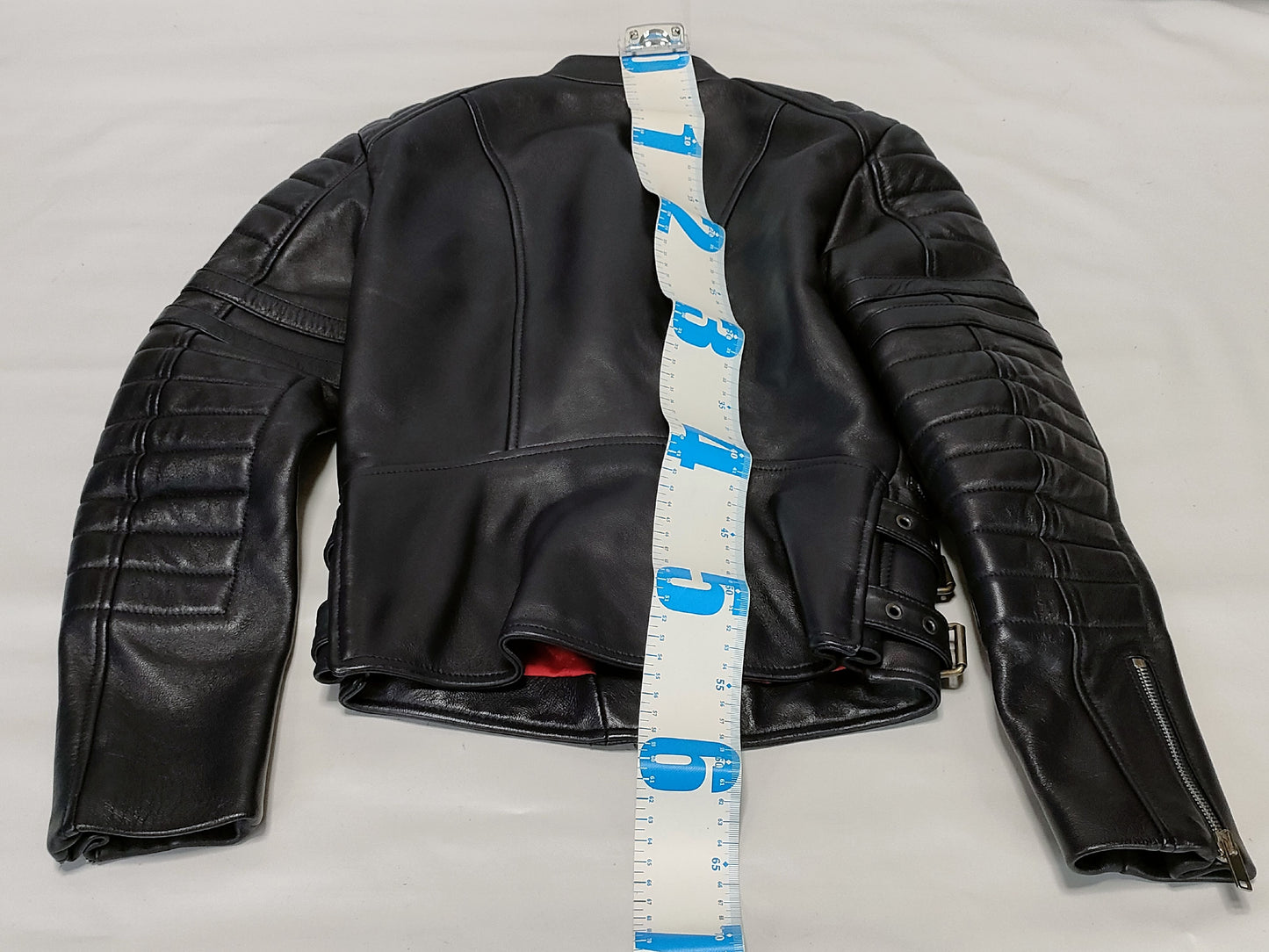 CELINE Phoebe Leather Rider's Jacket, Size 34