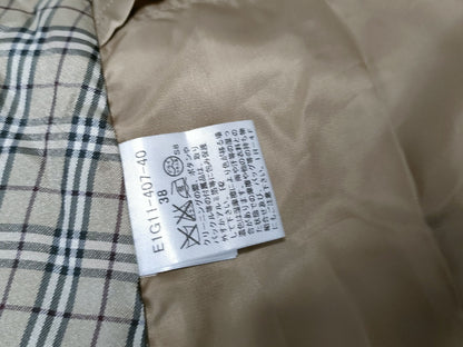 BURBERRY Blue Label Nova Check Poncho, Size 38