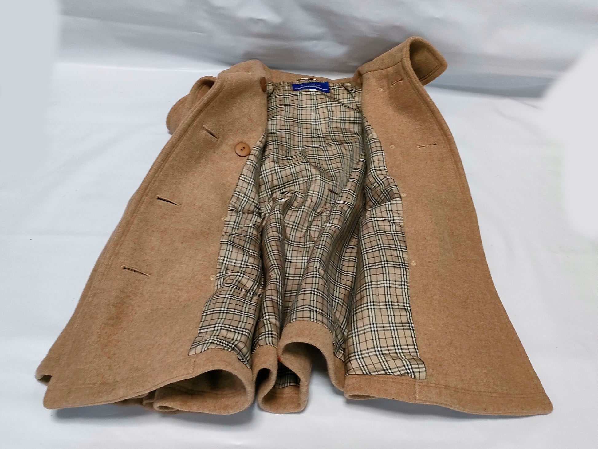 BURBERRY Blue Label Nova Check Poncho, Size 38