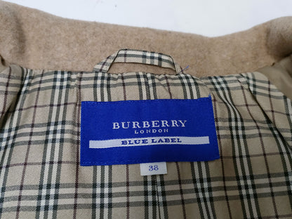 BURBERRY Blue Label Nova Check Poncho, Size 38