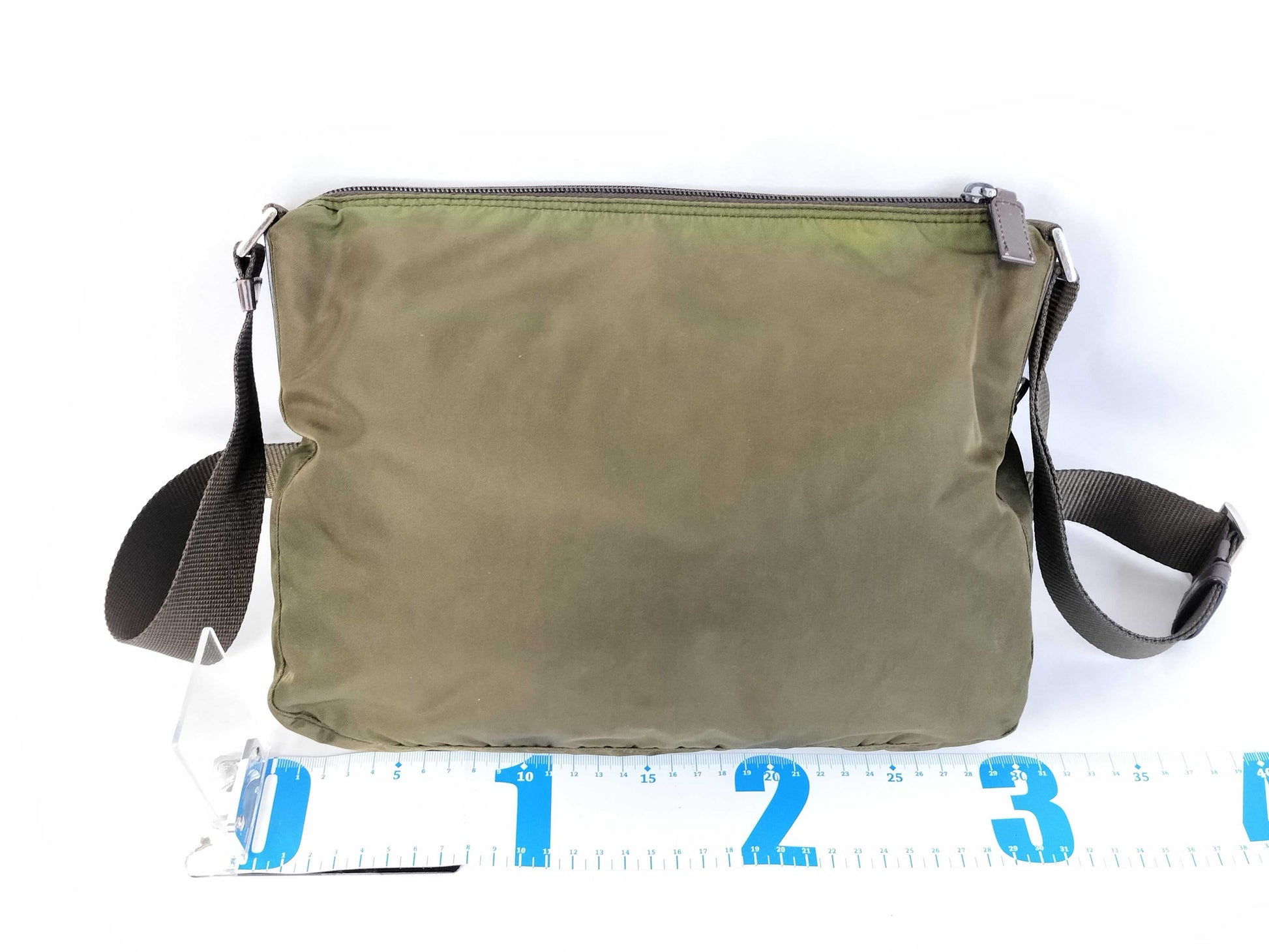 PRADA Nylon Prada Shoulder Bag Green Nylon Shoulder Bag