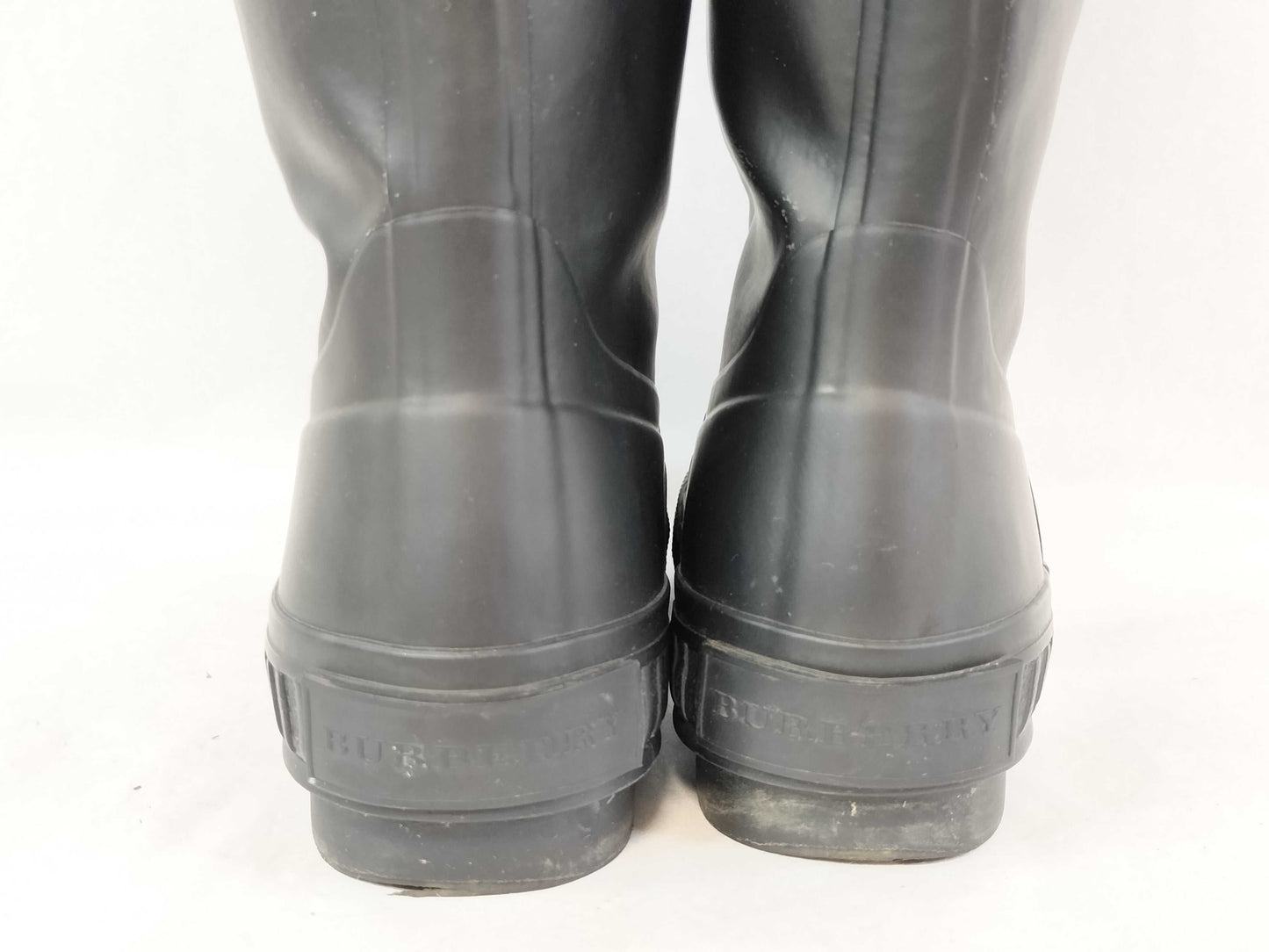 BURBERRY Nova Check Rain Boots, Size 37, Approx. 24cm