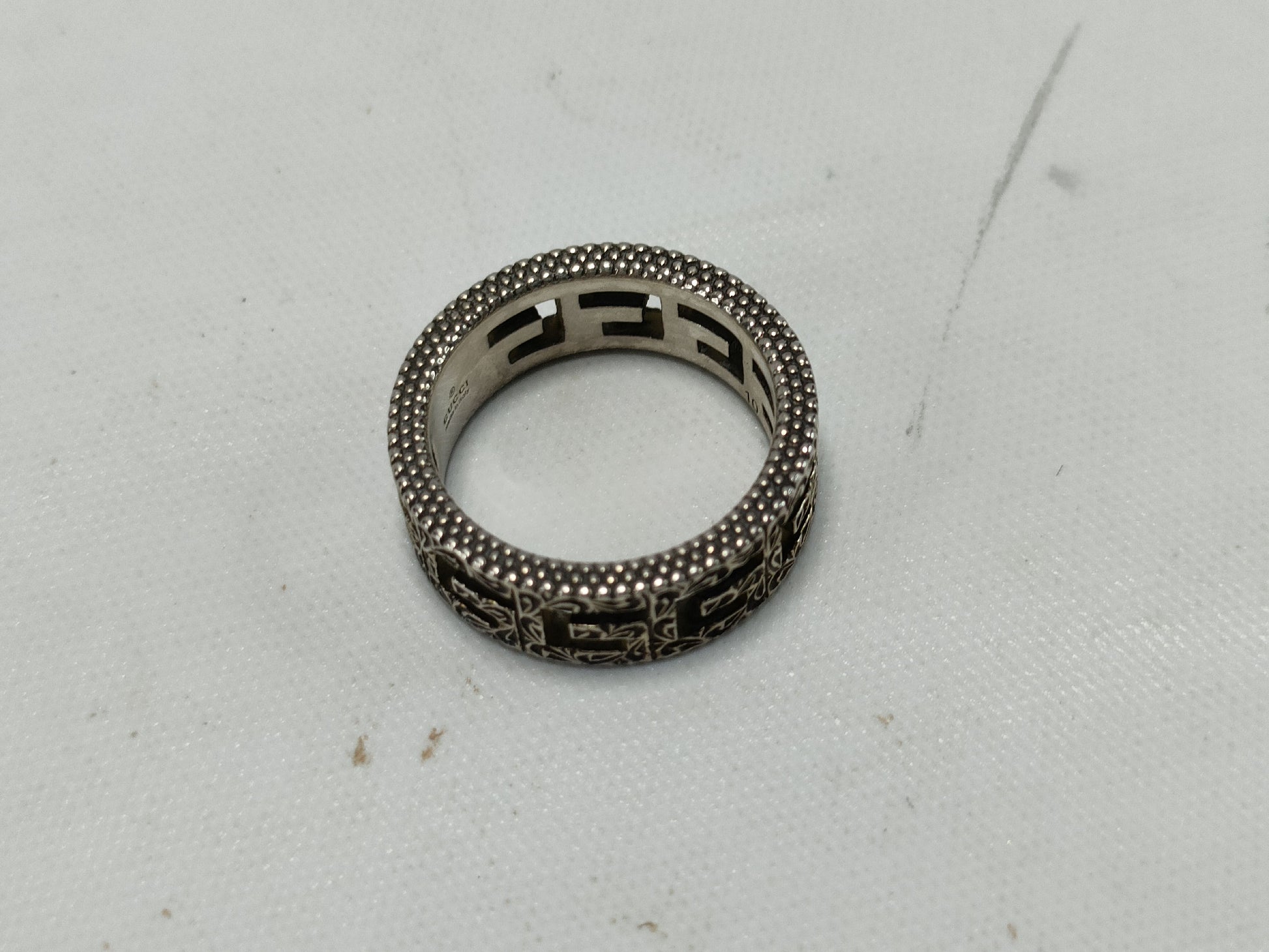 GUCCI Arabesque Ring, 925, Size 10