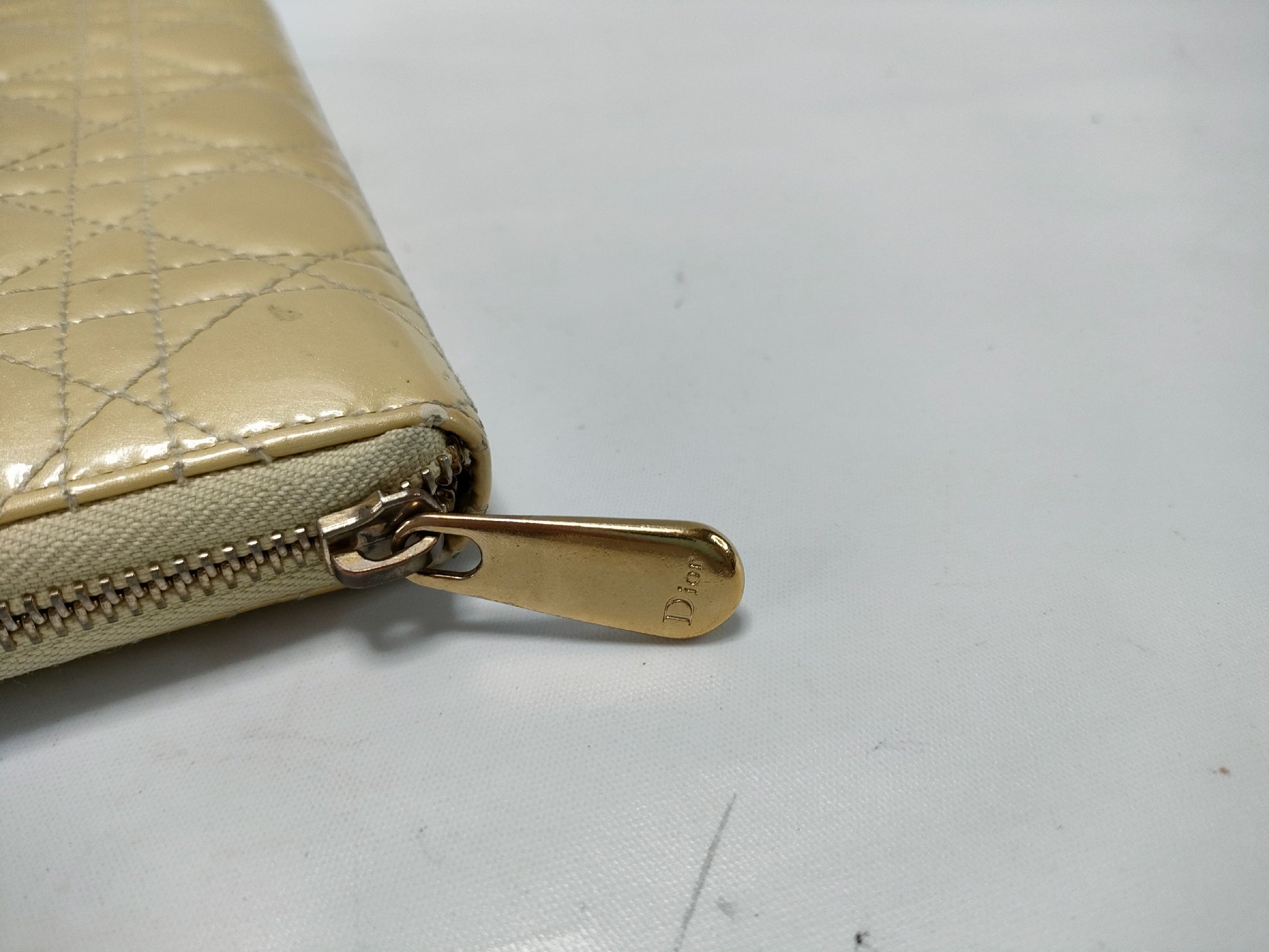 Dior Cannage Trotter Long Wallet and Key Case Set
