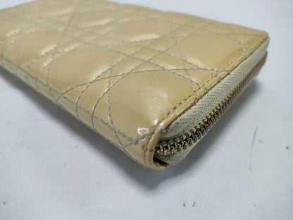 Dior Cannage Trotter Long Wallet and Key Case Set