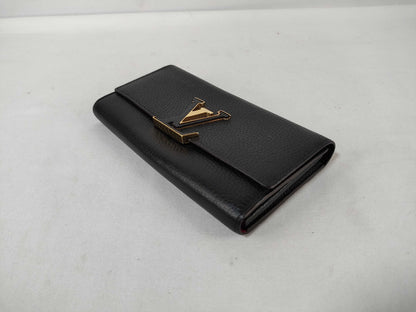 LOUIS VUITTON Portefeuille Capucines Black Long Wallet [Model Number] M61248 [Serial Number] RFID Unverified MI1137 Wallet