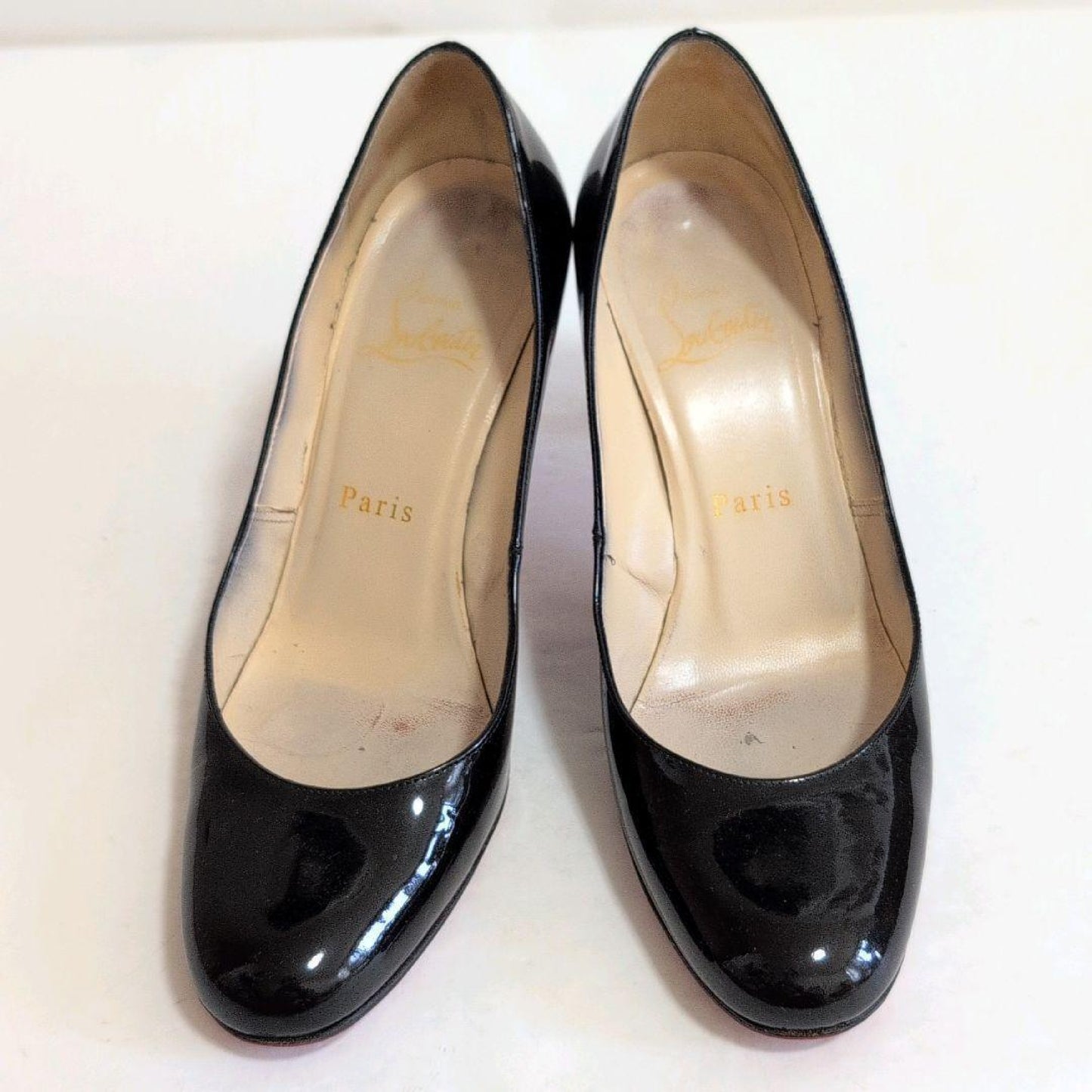 Christian Louboutin pumps, high heels, round toe, size 36