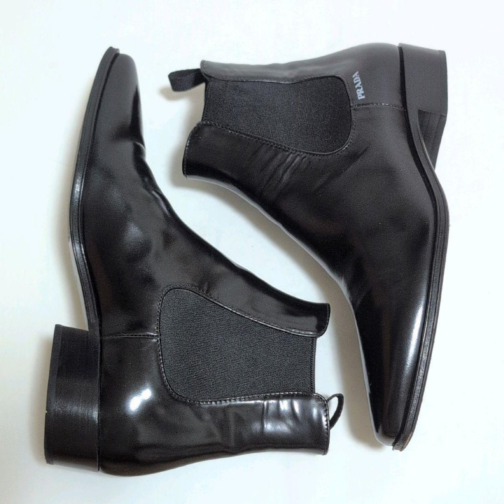 PRADA PRADA Side Gore Boots Leather Size 35 Other Shoes