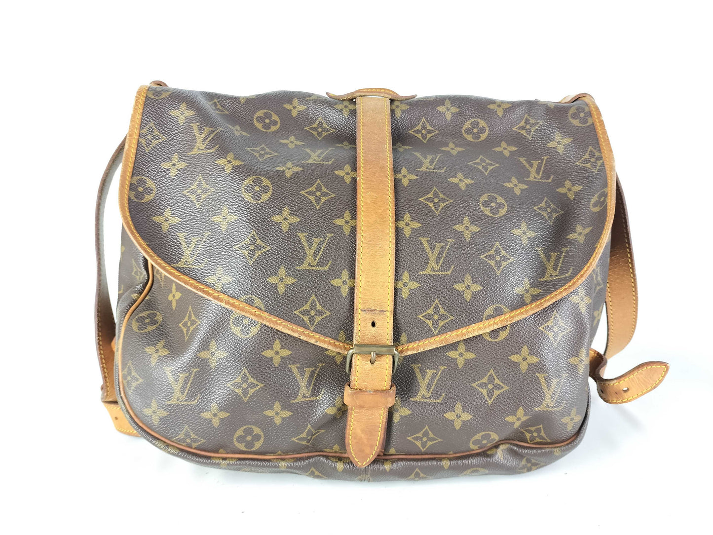 LOUIS VUITTON Monogram Louis Vuitton Shoulder Bag M42256 Saumur 30 Monogram 882VI Shoulder Bag