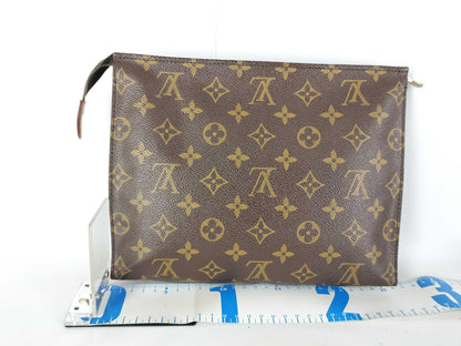 LOUIS VUITTON Monogram Louis Vuitton Pouch/Poche Toilette 26/M47542/Monogram/Unknown Engraving Second Bag