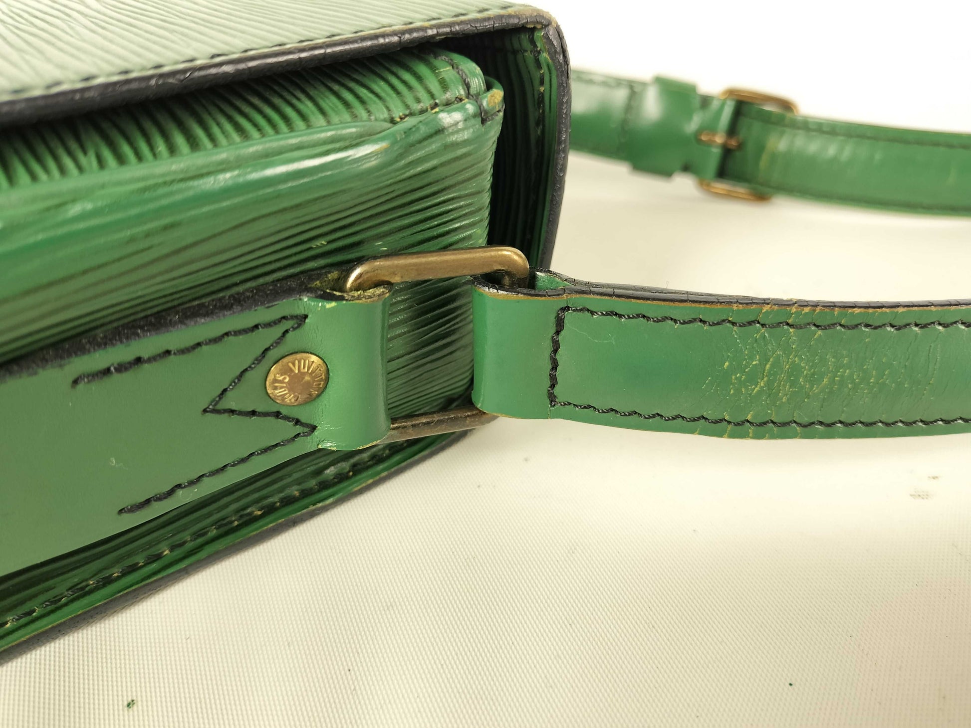 LOUIS VUITTON Epi Leather Shoulder Bag, Carte Ciel MM, M52244, Epi Leather, Borneo Green, MI0940 Shoulder Bag