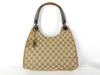 GUCCI GG Canvas One-Shoulder Bag / 106495 / Wood Handle / GG Canvas / Beige Shoulder Bag