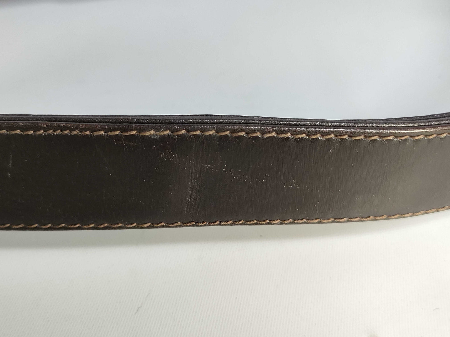 GUCCI Old Gucci Semi-Shoulder Bag with GG Hardware, Vintage Calfskin Leather, Dark Brown Shoulder Bag