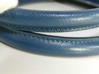 PRADA Prada 2-Way Tote Bag, Galleria, 1BA274, Saffiano Leather, Blue, No Strap, Tote Bag