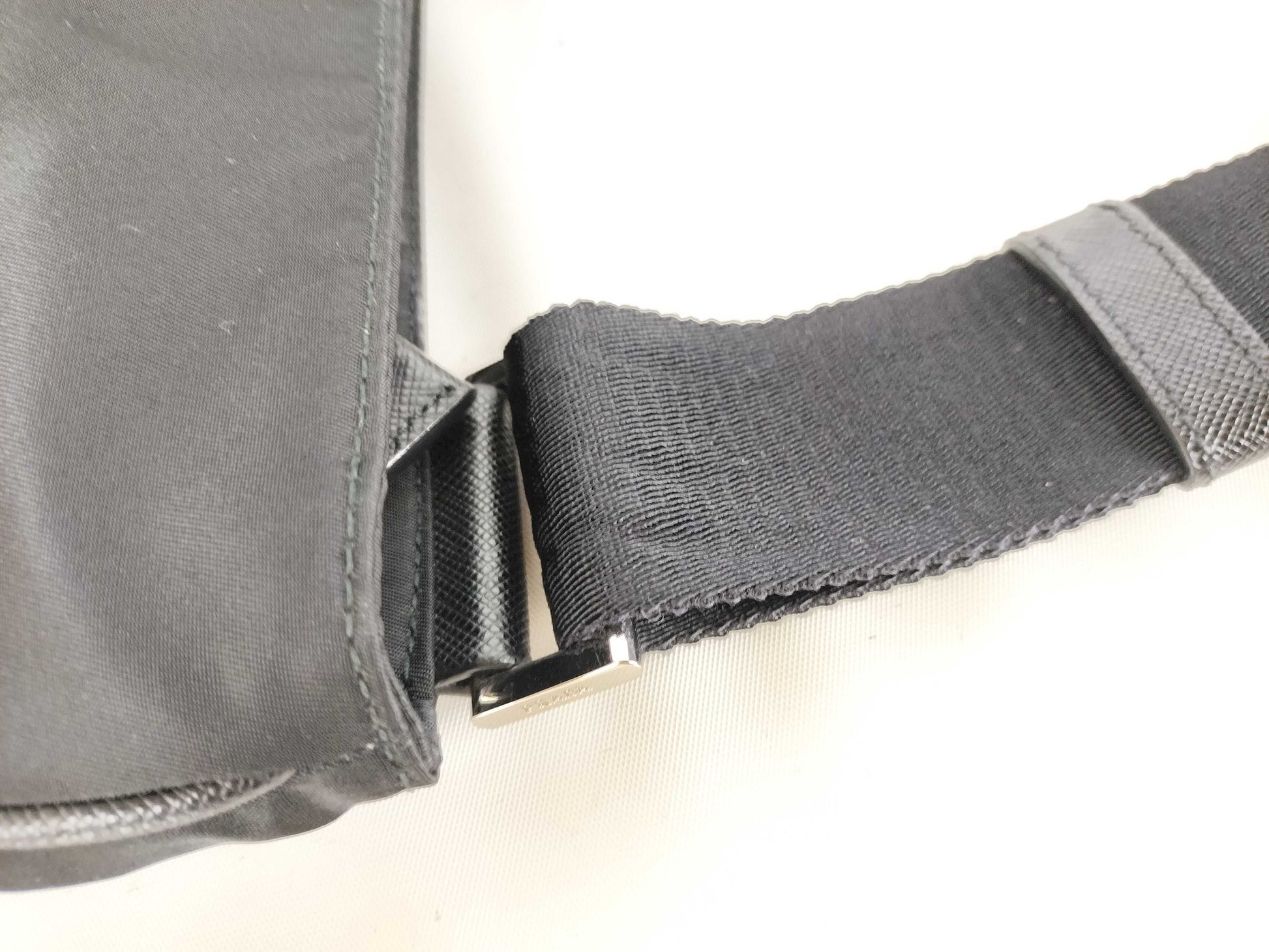 PRADA Nylon Prada Shoulder Bag/2VH251/Tesuto/Nylon/Black Shoulder Bag