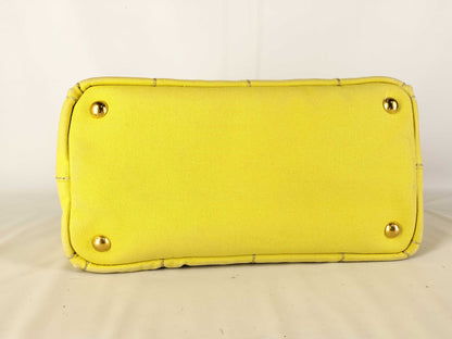 PRADA Prada/Tote Bag/Canapa/BN2439/Canvas/Yellow Handbag