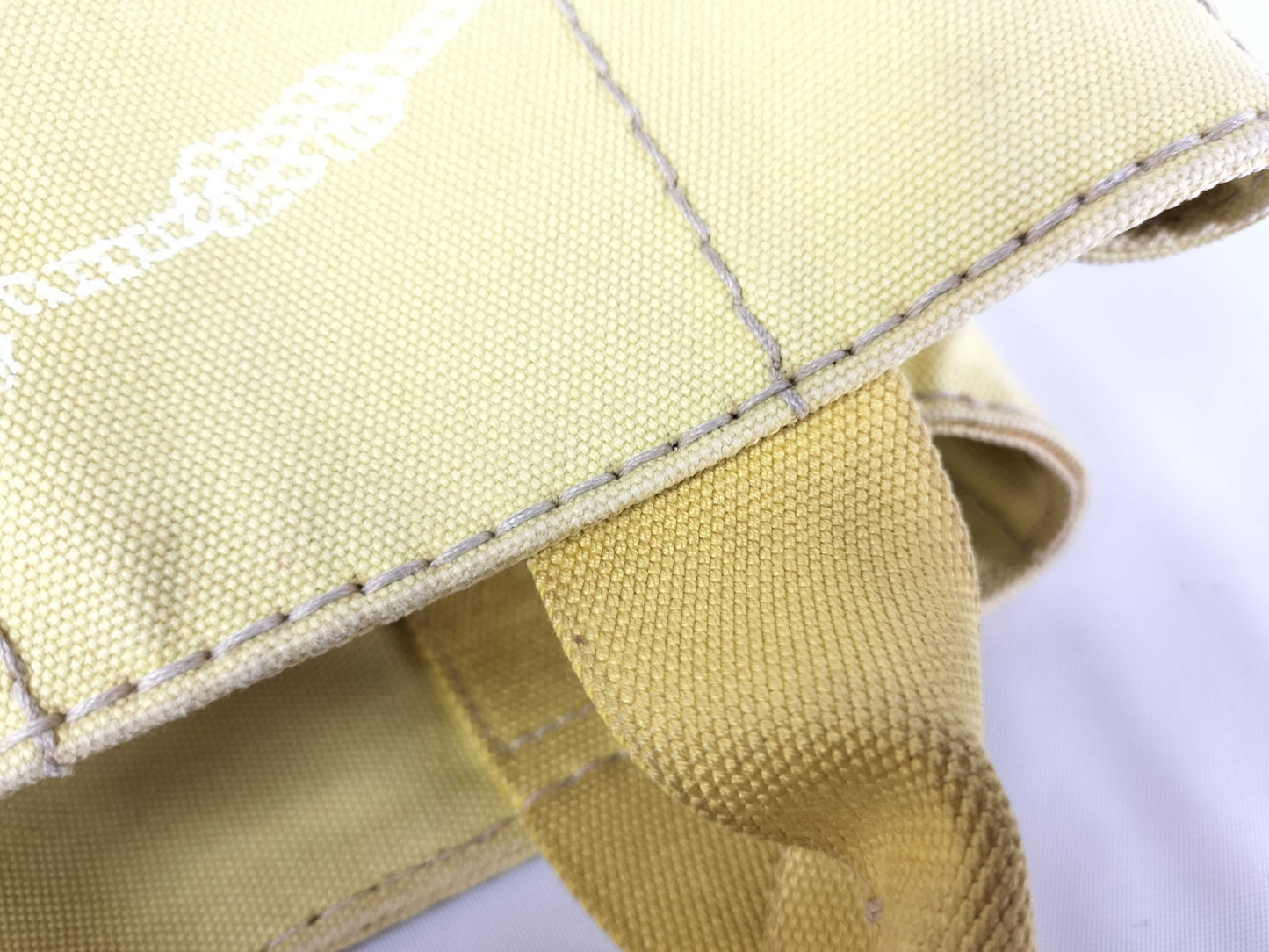 PRADA Prada/Tote Bag/Canapa/BN2439/Canvas/Yellow Handbag