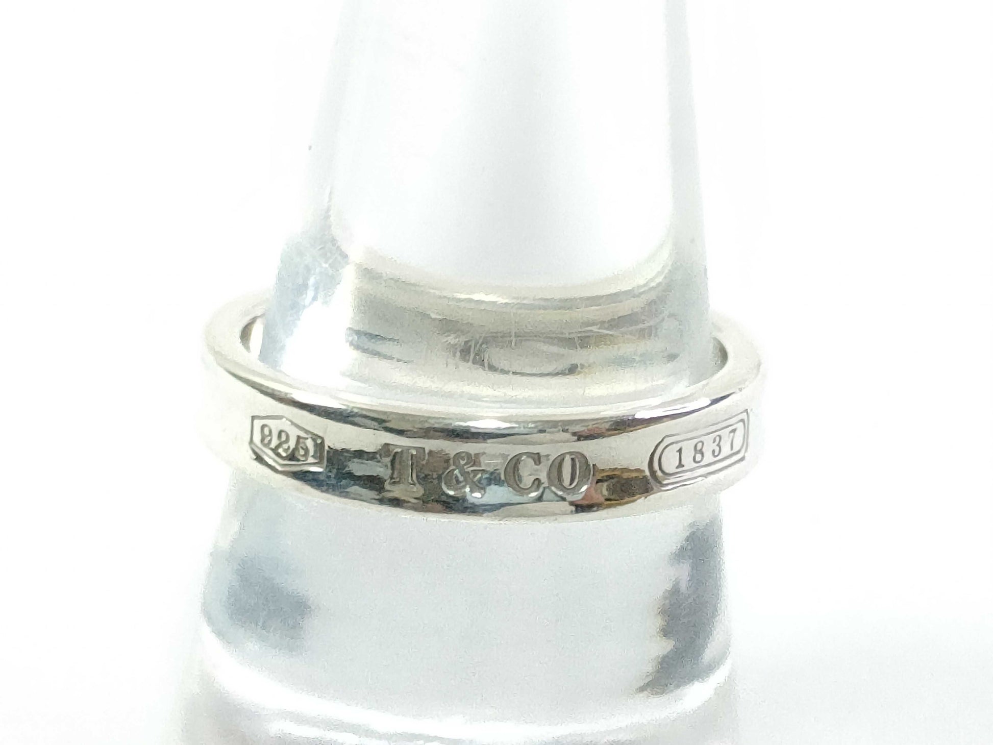 Tiffany & Co. Tiffany / Sterling Silver Narrow Ring / 1837 / 925 / Silver Color / 4.1g Ring