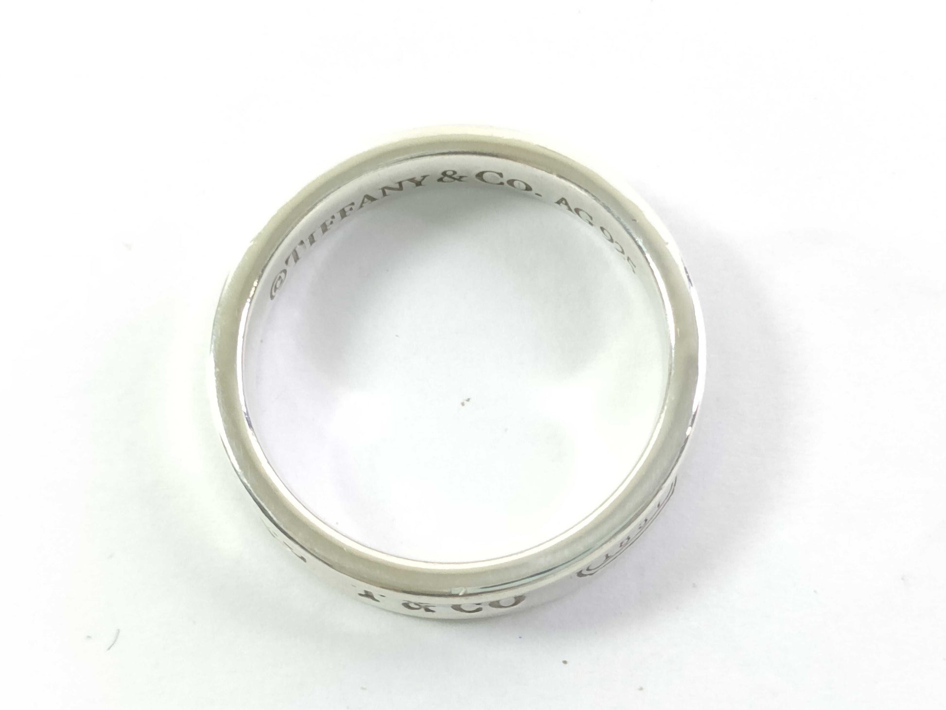 Tiffany & Co. Tiffany / Sterling Silver Narrow Ring / 1837 / 925 / Silver Color / 4.1g Ring