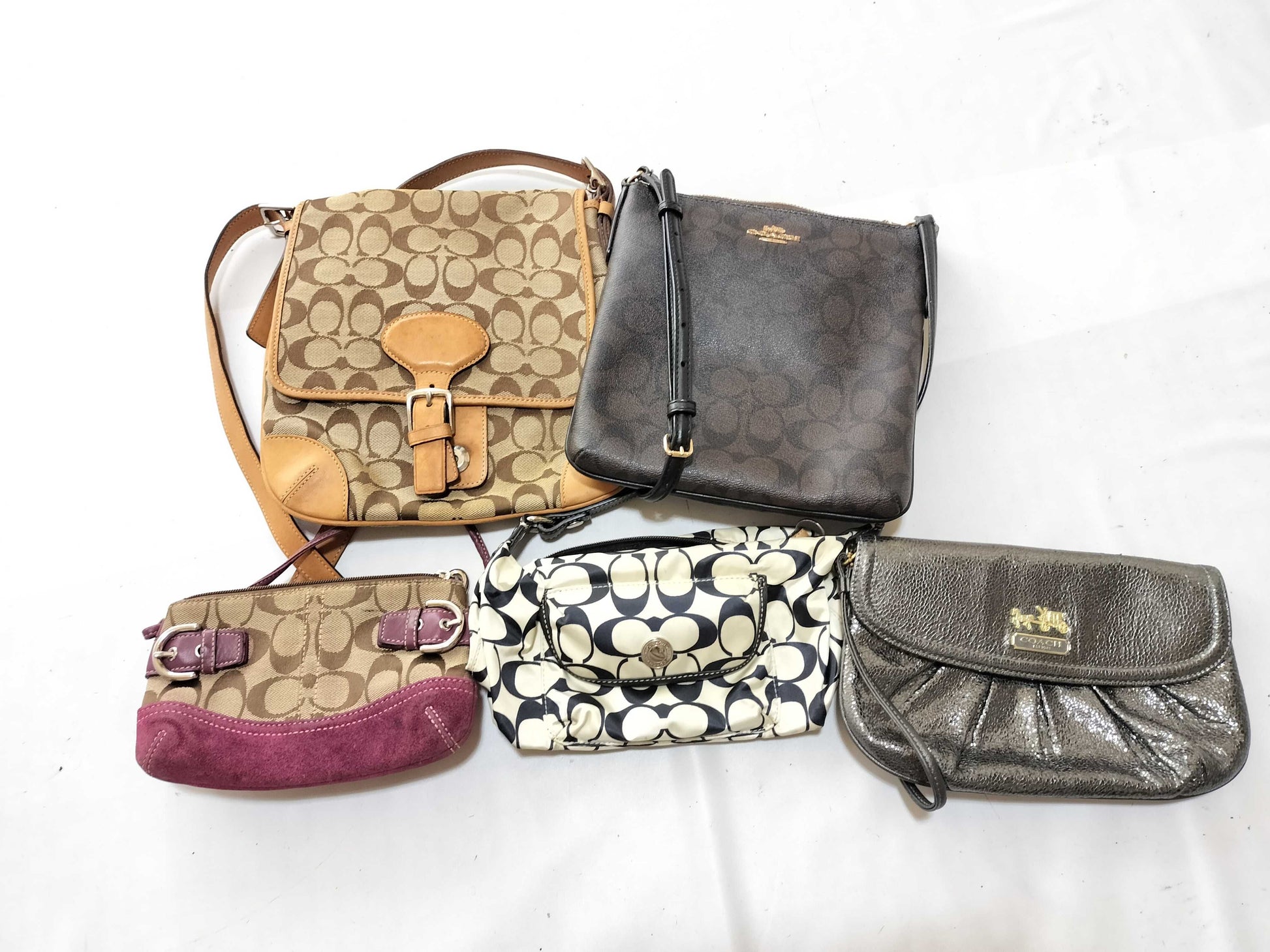 COACH Signature Coach/5 Bags/As Is Shoulder Bag